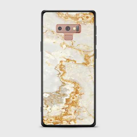 Samsung Galaxy Note 9 Cover - Mystic Marble Series - HQ Ultra Shine Premium Infinity Glass Soft Silicon Borders Case