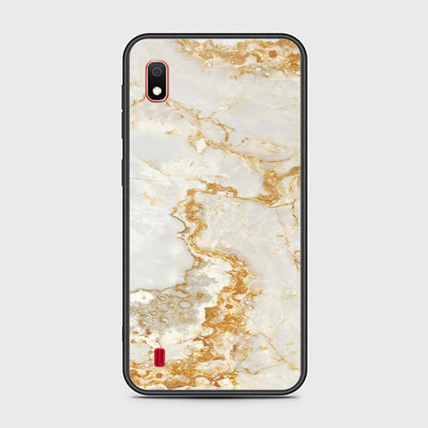 Samsung Galaxy A10 Cover - Mystic Marble Series - HQ Ultra Shine Premium Infinity Glass Soft Silicon Borders Case