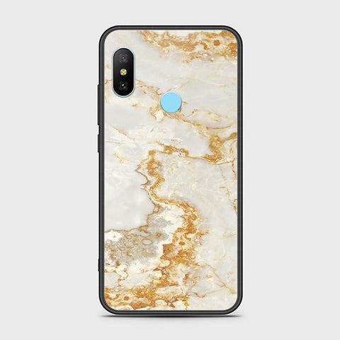 Xiaomi Redmi 6 Pro Cover - Mystic Marble Series - HQ Ultra Shine Premium Infinity Glass Soft Silicon Borders Case