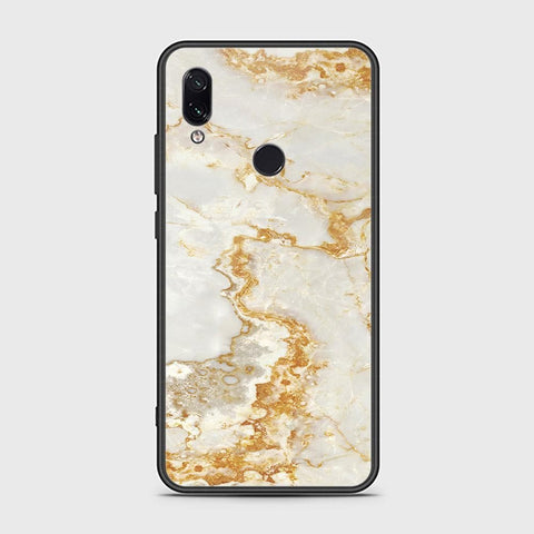 Xiaomi Redmi Note 7 Cover - Mystic Marble Series - HQ Ultra Shine Premium Infinity Glass Soft Silicon Borders Case