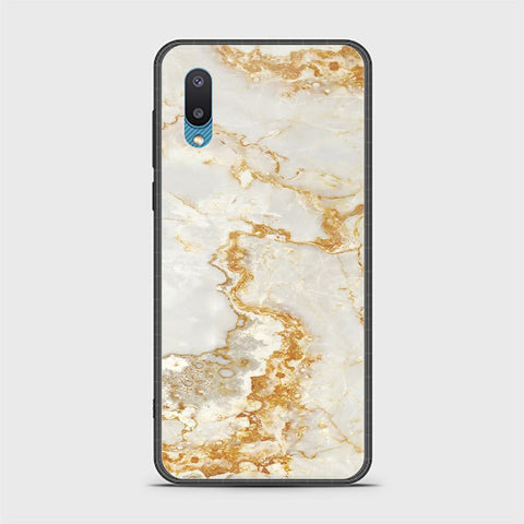 Samsung Galaxy A02 Cover - Mystic Marble Series - HQ Ultra Shine Premium Infinity Glass Soft Silicon Borders Case