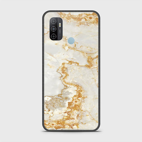 Oppo A53 Cover - Mystic Marble Series - HQ Ultra Shine Premium Infinity Glass Soft Silicon Borders Case