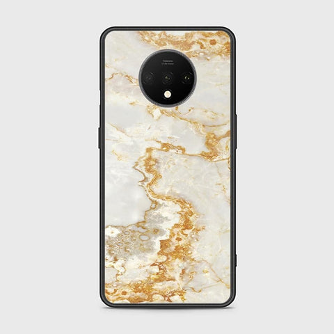 OnePlus 7T Cover - Mystic Marble Series - HQ Ultra Shine Premium Infinity Glass Soft Silicon Borders Case