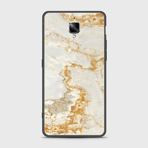 OnePlus 3 Cover- Mystic Marble Series - HQ Ultra Shine Premium Infinity Glass Soft Silicon Borders Case