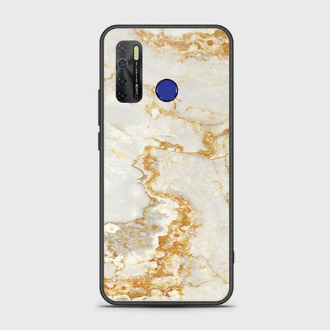 Infinix Hot 9 Pro Cover- Mystic Marble Series - HQ Ultra Shine Premium Infinity Glass Soft Silicon Borders Case