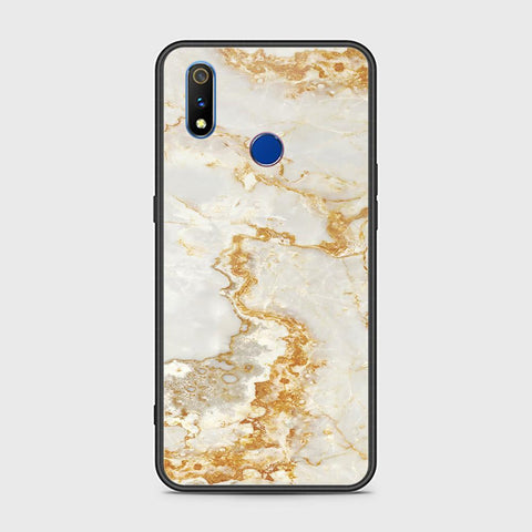 Realme 3i Cover - Mystic Marble Series - HQ Ultra Shine Premium Infinity Glass Soft Silicon Borders Case