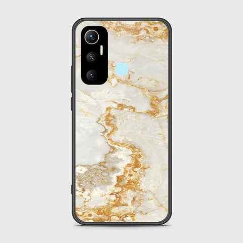 Infinix Hot 11 Cover- Mystic Marble Series - HQ Ultra Shine Premium Infinity Glass Soft Silicon Borders Case