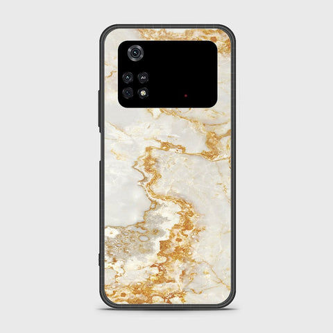 Xiaomi Poco M4 Pro 4G Cover- Mystic Marble Series - HQ Ultra Shine Premium Infinity Glass Soft Silicon Borders Case