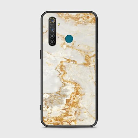 Realme 5 Pro Cover - Mystic Marble Series - HQ Ultra Shine Premium Infinity Glass Soft Silicon Borders Case