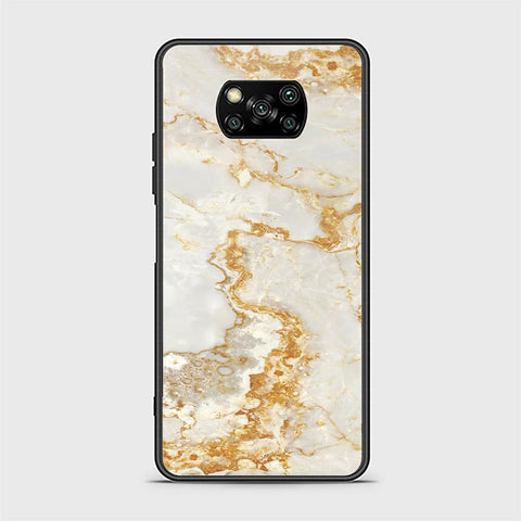 Xiaomi Poco X3 Cover - Mystic Marble Series - HQ Ultra Shine Premium Infinity Glass Soft Silicon Borders Case