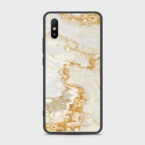 Xiaomi Redmi 9A Cover - Mystic Marble Series - HQ Ultra Shine Premium Infinity Glass Soft Silicon Borders Case