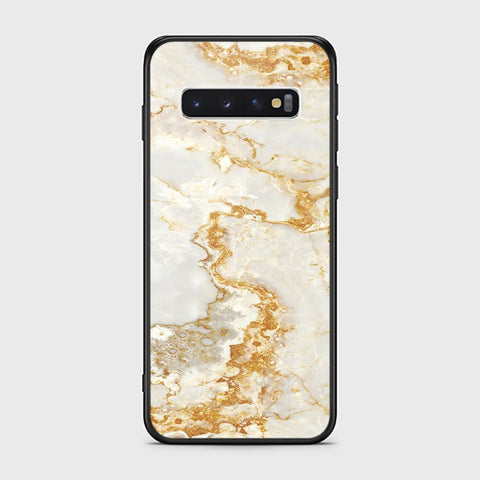 Samsung Galaxy S10 Cover - Mystic Marble Series - HQ Ultra Shine Premium Infinity Glass Soft Silicon Borders Case