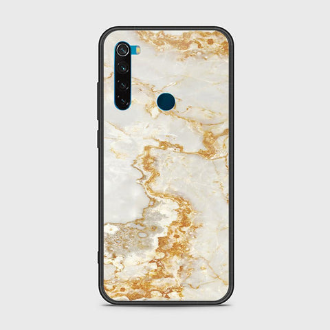 Xiaomi Redmi Note 8 Cover - Mystic Marble Series - HQ Ultra Shine Premium Infinity Glass Soft Silicon Borders Case