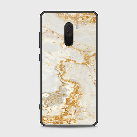 Xiaomi Pocophone F1 Cover - Mystic Marble Series - HQ Ultra Shine Premium Infinity Glass Soft Silicon Borders Case