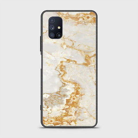 Samsung Galaxy M51 Cover - Mystic Marble Series - HQ Ultra Shine Premium Infinity Glass Soft Silicon Borders Case