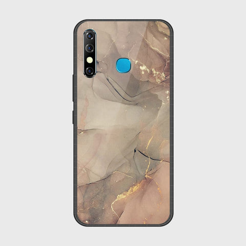 Tecno Spark 4 Cover- Mystic Marble Series - HQ Ultra Shine Premium Infinity Glass Soft Silicon Borders Case