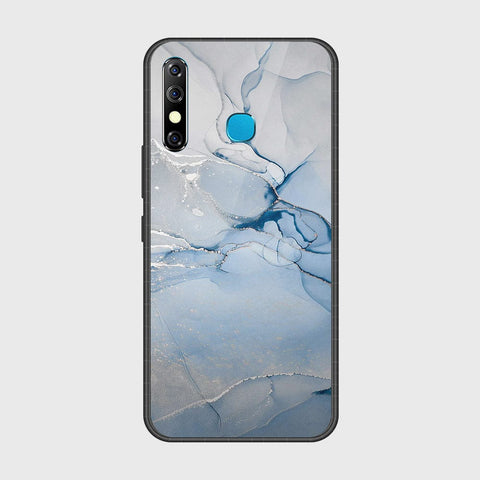 Tecno Spark 4 Cover- Mystic Marble Series - HQ Ultra Shine Premium Infinity Glass Soft Silicon Borders Case