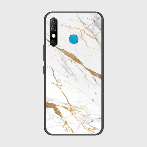 Tecno Spark 4 Cover- Mystic Marble Series - HQ Ultra Shine Premium Infinity Glass Soft Silicon Borders Case