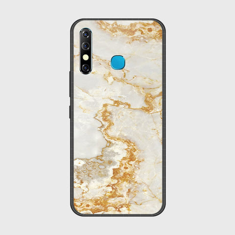 Tecno Spark 4 Cover- Mystic Marble Series - HQ Ultra Shine Premium Infinity Glass Soft Silicon Borders Case