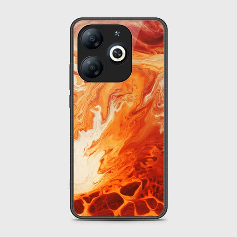 Infinix Smart 8 Pro Cover- Mystic Marble Series - HQ Ultra Shine Premium Infinity Glass Soft Silicon Borders Case