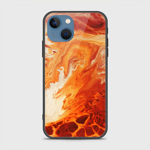 iPhone 13 Cover - Mystic Marble Series - HQ Ultra Shine Premium Infinity Glass Soft Silicon Borders Case