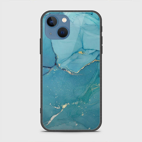 iPhone 13 Cover - Mystic Marble Series - HQ Ultra Shine Premium Infinity Glass Soft Silicon Borders Case