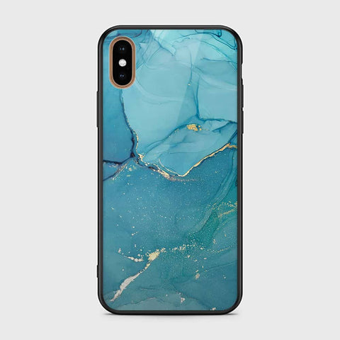 iPhone XS Max Cover - Mystic Marble Series - HQ Ultra Shine Premium Infinity Glass Soft Silicon Borders Case