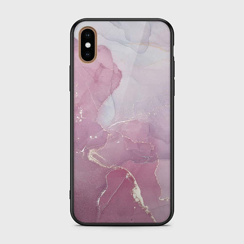 iPhone XS Max Cover - Mystic Marble Series - HQ Ultra Shine Premium Infinity Glass Soft Silicon Borders Case