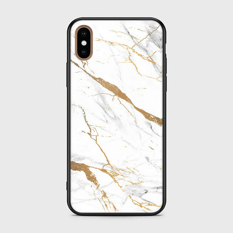 iPhone XS Max Cover - Mystic Marble Series - HQ Ultra Shine Premium Infinity Glass Soft Silicon Borders Case