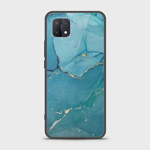 Oppo A15 Cover- Mystic Marble Series - HQ Ultra Shine Premium Infinity Glass Soft Silicon Borders Case