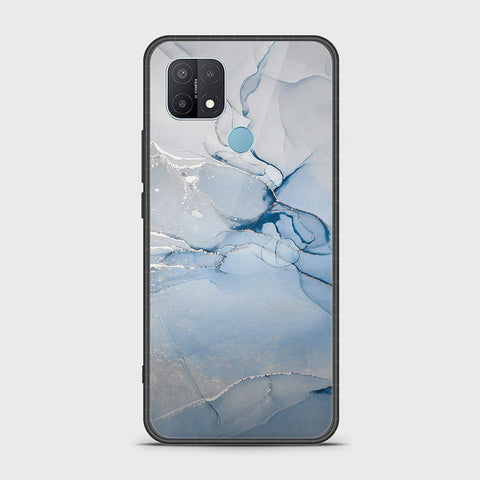 Oppo A15 Cover- Mystic Marble Series - HQ Ultra Shine Premium Infinity Glass Soft Silicon Borders Case