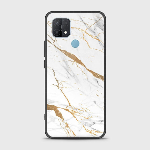 Oppo A15 Cover- Mystic Marble Series - HQ Ultra Shine Premium Infinity Glass Soft Silicon Borders Case