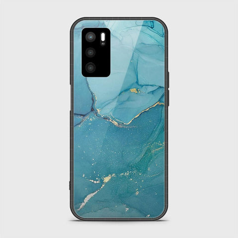 Oppo A16s Cover- Mystic Marble Series - HQ Ultra Shine Premium Infinity Glass Soft Silicon Borders Case