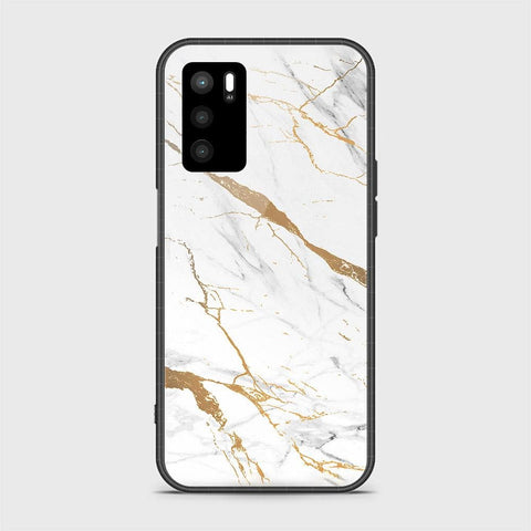 Oppo A16s Cover- Mystic Marble Series - HQ Ultra Shine Premium Infinity Glass Soft Silicon Borders Case