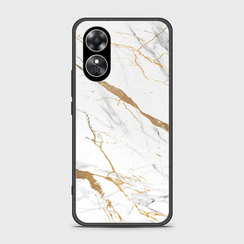 Oppo A17k Cover- Mystic Marble Series - HQ Ultra Shine Premium Infinity Glass Soft Silicon Borders Case