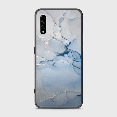 Oppo A31 Cover- Mystic Marble Series - HQ Ultra Shine Premium Infinity Glass Soft Silicon Borders Case