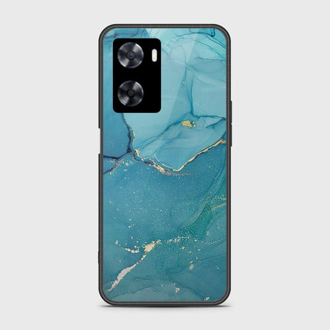 Oppo A77s Cover- Mystic Marble Series - HQ Ultra Shine Premium Infinity Glass Soft Silicon Borders Case