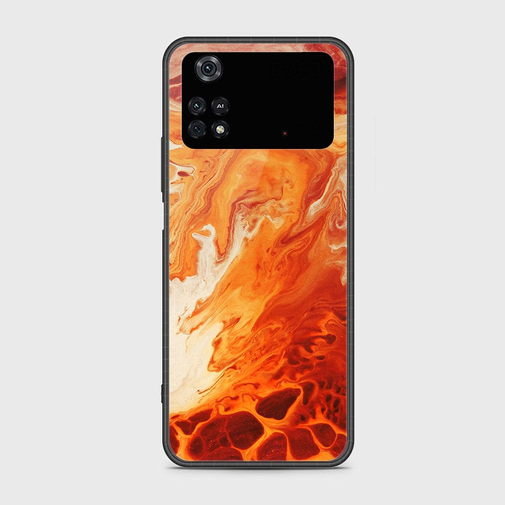 Xiaomi Poco M4 Pro Cover- Mystic Marble Series - HQ Ultra Shine Premium Infinity Glass Soft Silicon Borders Case