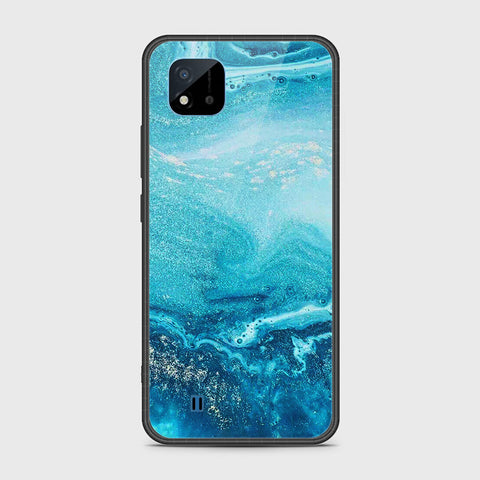 Realme C20 Cover- Mystic Marble Series - HQ Ultra Shine Premium Infinity Glass Soft Silicon Borders Case