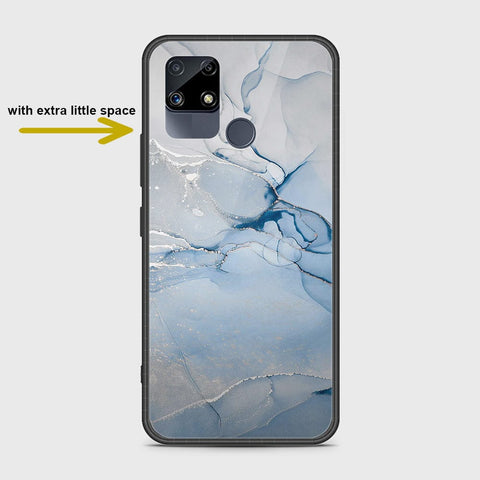 Realme Narzo 20 Cover- Mystic Marble Series - HQ Ultra Shine Premium Infinity Glass Soft Silicon Borders Case