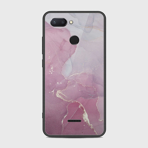 Xiaomi Redmi 6 Cover - Mystic Marble Series - HQ Ultra Shine Premium Infinity Glass Soft Silicon Borders Case