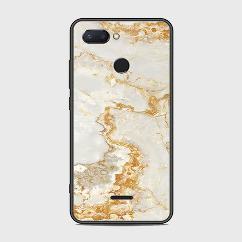 Xiaomi Redmi 6 Cover - Mystic Marble Series - HQ Ultra Shine Premium Infinity Glass Soft Silicon Borders Case