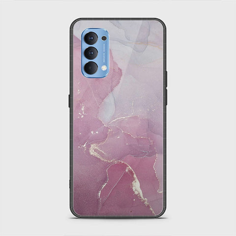 Oppo Reno 4 Cover - Mystic Marble Series - HQ Ultra Shine Premium Infinity Glass Soft Silicon Borders Case