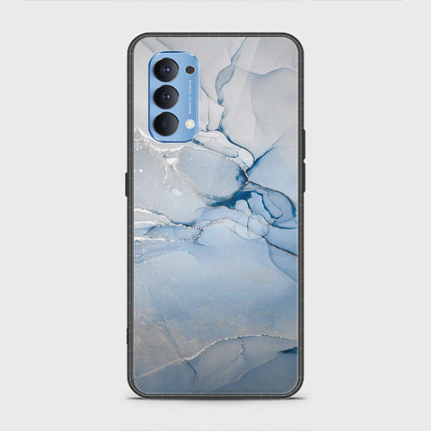 Oppo Reno 4 Cover - Mystic Marble Series - HQ Ultra Shine Premium Infinity Glass Soft Silicon Borders Case