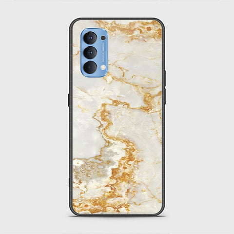 Oppo Reno 4 Cover - Mystic Marble Series - HQ Ultra Shine Premium Infinity Glass Soft Silicon Borders Case