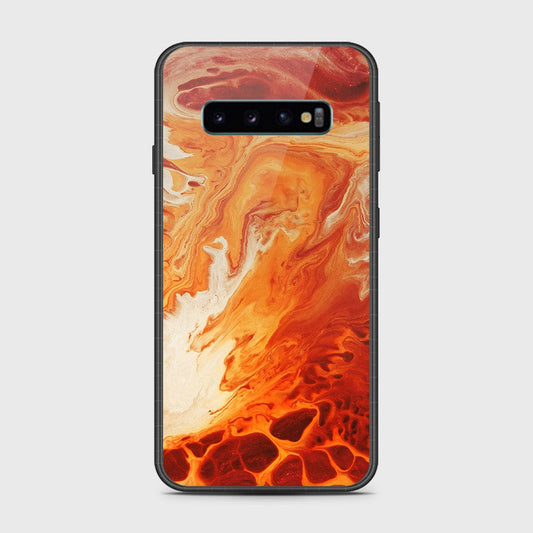 Samsung Galaxy S10 5G Cover- Mystic Marble Series - HQ Ultra Shine Premium Infinity Glass Soft Silicon Borders Case