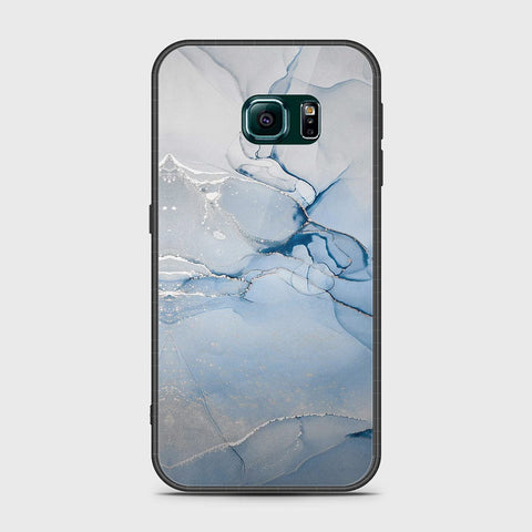 Samsung Galaxy S6 Edge Cover- Mystic Marble Series - HQ Ultra Shine Premium Infinity Glass Soft Silicon Borders Case