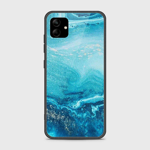 Samsung Galaxy A04 Cover- Mystic Marble Series - HQ Ultra Shine Premium Infinity Glass Soft Silicon Borders Case