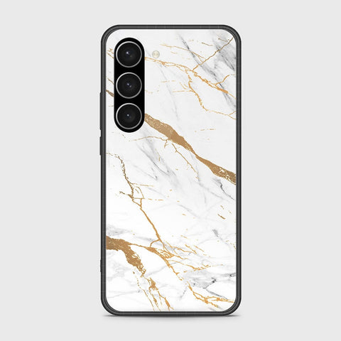 Samsung Galaxy S23 Plus 5G Cover- Mystic Marble Series - HQ Ultra Shine Premium Infinity Glass Soft Silicon Borders Case