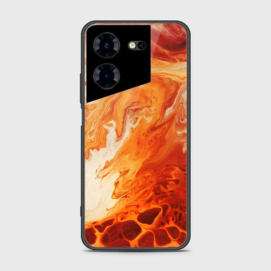 Tecno Pova 5 Pro Cover- Mystic Marble Series - HQ Ultra Shine Premium Infinity Glass Soft Silicon Borders Case